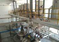 Lo SpA controlla la linea di produzione del detersivo liquido per l'industria chimica